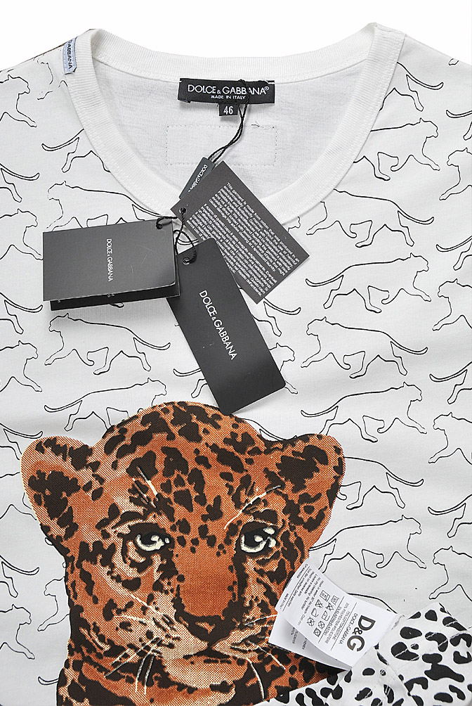 Mens Designer Clothes | DOLCE & GABBANA T-Shirt with leopard print #253