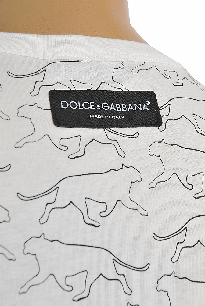 Mens Designer Clothes | DOLCE & GABBANA T-Shirt with leopard print #253