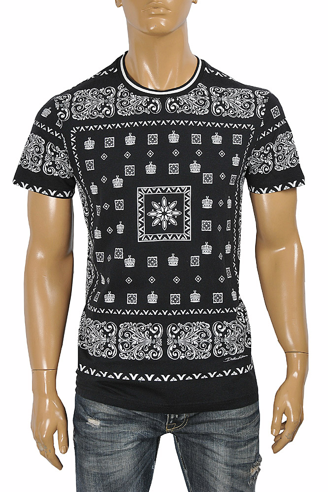 Mens Designer Clothes | DOLCE & GABBANA men's t-shirt with multiple print 265
