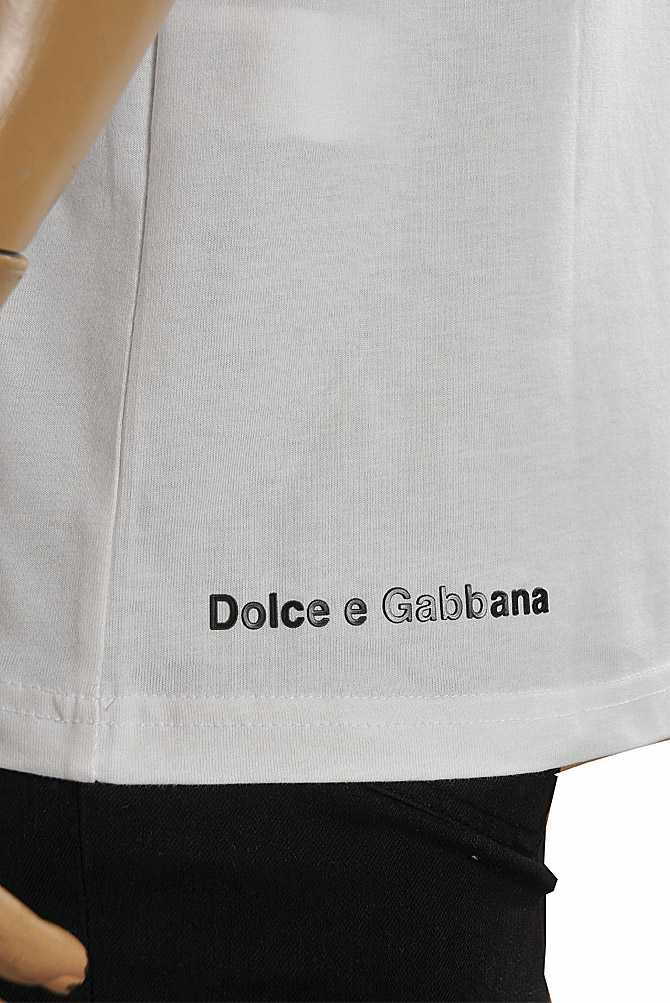 Mens Designer Clothes | DOLCE & GABBANA Men's T-Shirt With Front Print 271