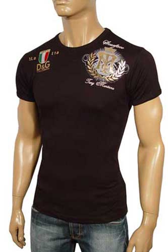 Mens Designer Clothes | DOLCE & GABBANA Round Neck Short Sleeve Tee #61