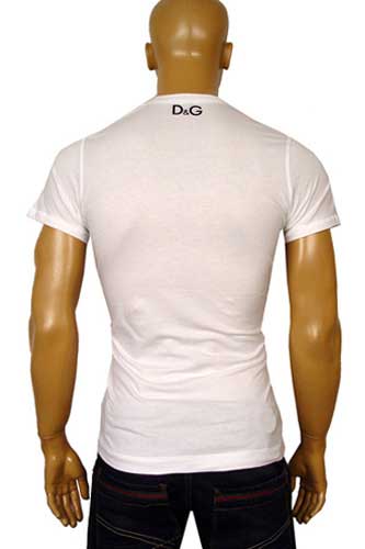 Mens Designer Clothes | DOLCE & GABBANA Men's V-Neck Short Sleeve Tee #85