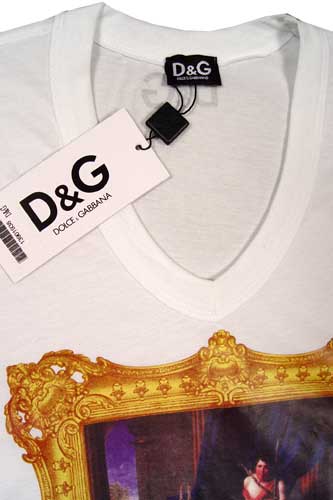 Mens Designer Clothes | DOLCE & GABBANA Men's V-Neck Short Sleeve Tee #85