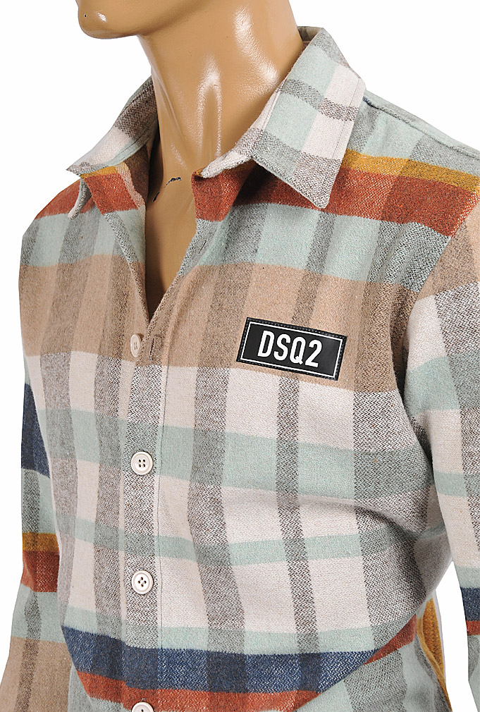 Mens Designer Clothes | DSQUARED2 Menâ??s Button Down Shirt 19