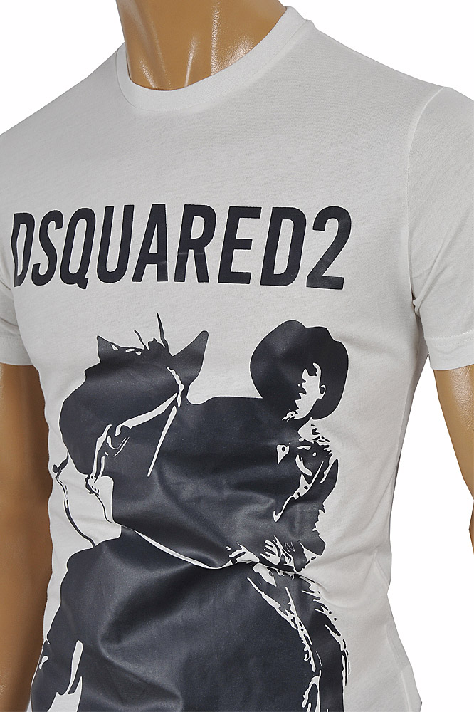 Mens Designer Clothes | DSQUARED Menâ??s T-Shirt with front print 11