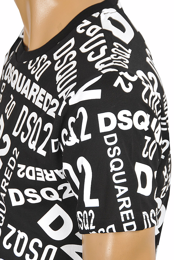 Mens Designer Clothes | DSQUARED2 Menâ??s logo sticker print t-shirt 15