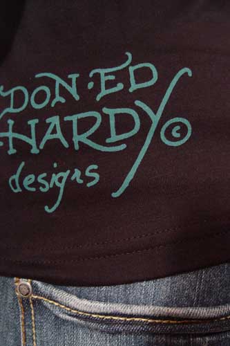 Mens Designer Clothes | ED HARDY Multi Print Short Sleeve Tee #24