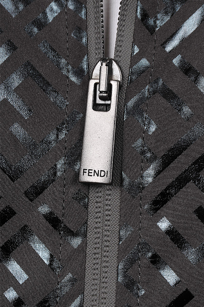 Mens Designer Clothes | FENDI FF Men's Bomber Jacket In Black 9