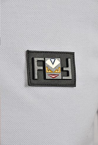 Mens Designer Clothes | FENDI Men's Polo Shirt In White #22