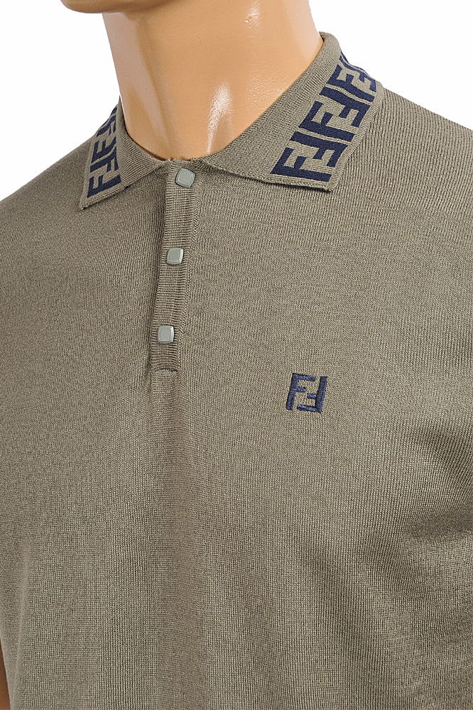 Mens Designer Clothes | FENDI menâ??s polo shirt, FF print 42