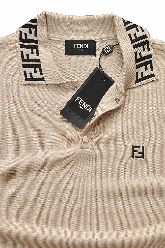 Mens Designer Clothes | FENDI men's polo shirt, FF print 44