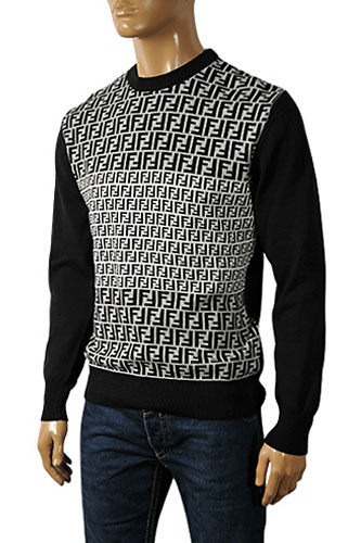 Mens Designer Clothes | Fendi Men's Round Neck Sweater #8
