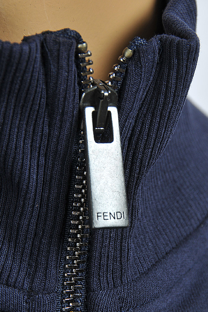 Mens Designer Clothes | FENDI Men's Tracksuit In Navy Blue 4