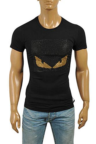Mens Designer Clothes | FENDI Men's T-Shirt In Black #15