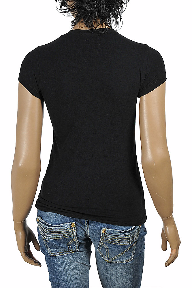 Womens Designer Clothes | FENDI womenâ??s cotton T-shirt with front print 26
