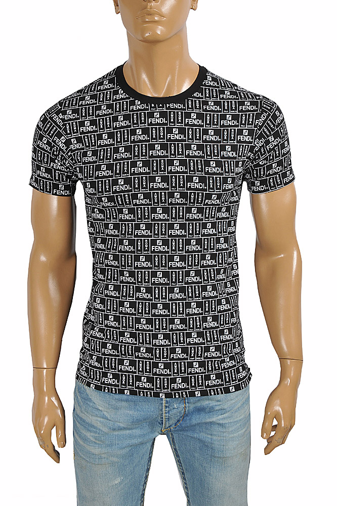 Mens Designer Clothes | FENDI men's cotton t-shirt with print 48