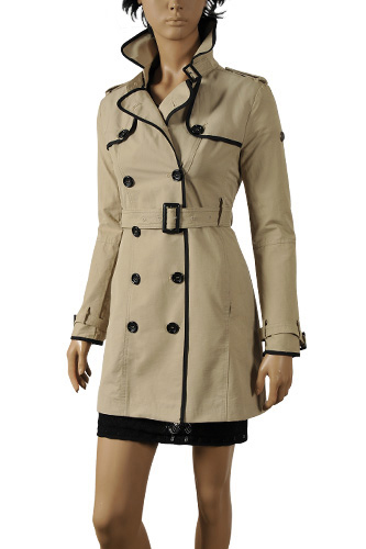 Womens Designer Clothes | GUCCI Ladies Double-Breasted Trench Coat #130