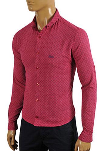 Mens Designer Clothes | GUCCI Men's Button Front Dress Shirt #315