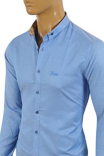 Mens Designer Clothes | GUCCI Men's Button Front Dress Shirt #324