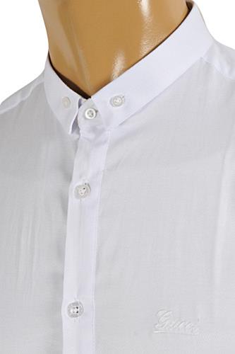 Mens Designer Clothes | GUCCI Men's Button Front Dress Shirt #325