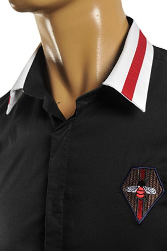 Mens Designer Clothes | GUCCI Men's Button Front Dress Shirt #349