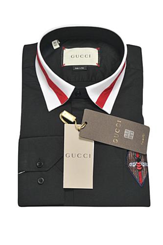 Mens Designer Clothes | GUCCI Men's Button Front Dress Shirt #349