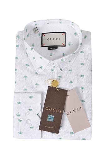 Mens Designer Clothes | GUCCI Men's Button Front Dress Shirt #354