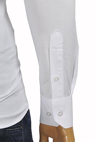 Mens Designer Clothes | GUCCI Men's Button Front Dress Shirt in White #361