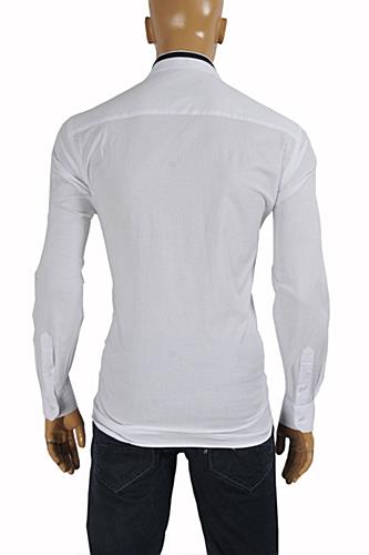 Mens Designer Clothes | GUCCI Men's Button Front Dress Shirt in White #361