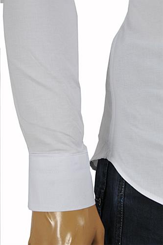 Mens Designer Clothes | GUCCI Men's Button Front Dress Shirt in White #361