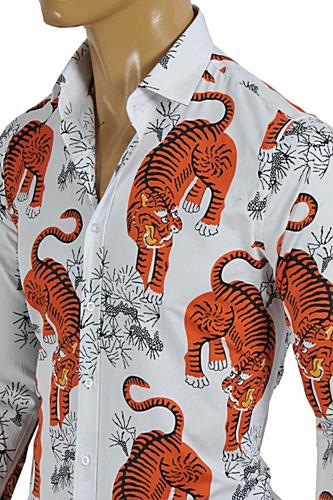 gucci tiger dress shirt