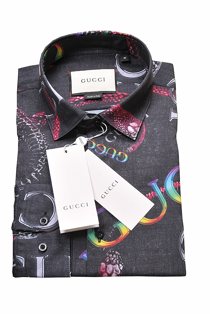Mens Designer Clothes | GUCCI Menâ??s Dress shirt with logo print 395