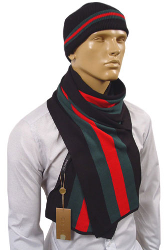 Mens Designer Clothes | GUCCI Mens Hat/Scarf Set #65