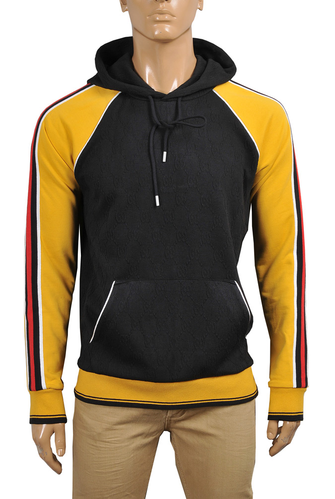 Mens Designer Clothes | GUCCI GG Stripe Hoodie 124