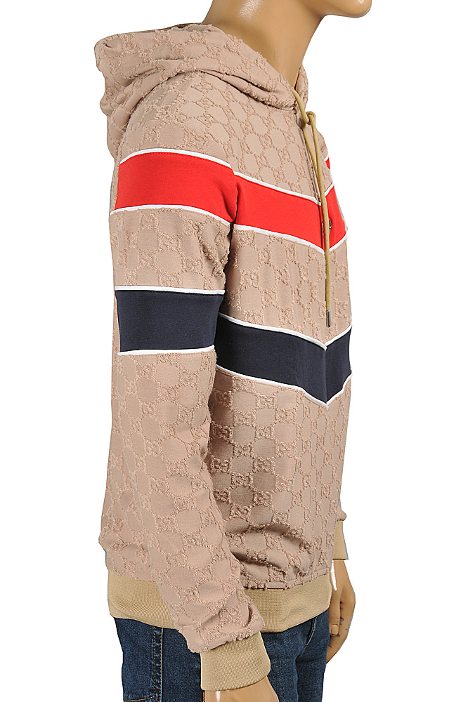 Mens Designer Clothes | GUCCI GG Stripe Hoodie 126