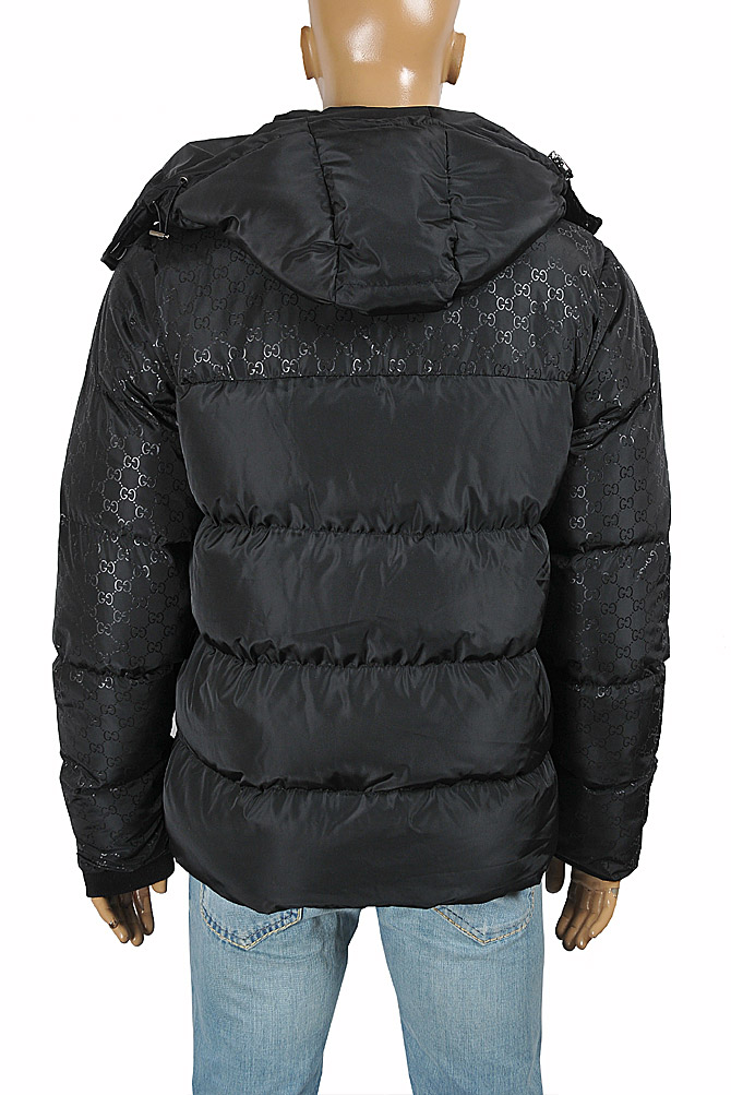 Mens Designer Clothes | GUCCI GG Warm Jacket With Removable Hood 192
