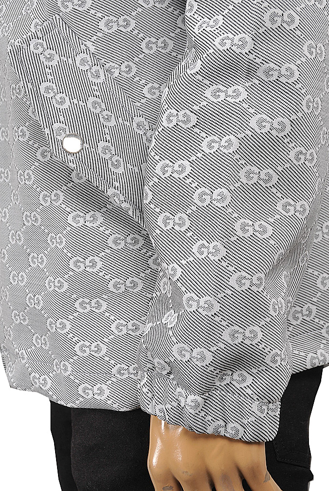 Mens Designer Clothes | GUCCI GG Cotton Hoodie Jacket 195