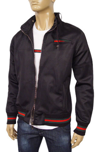 Mens Designer Clothes | GUCCI Mens Zip Up Jacket #66