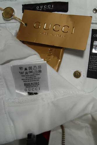 Womens Designer Clothes | GUCCI Ladies Straight Leg Jeans With Belt #11