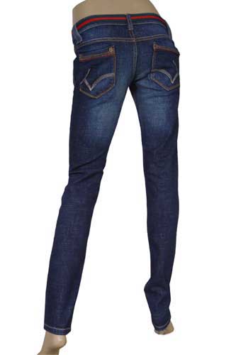 Womens Designer Clothes | GUCCI Ladies Slim Fit Jeans With Belt #29