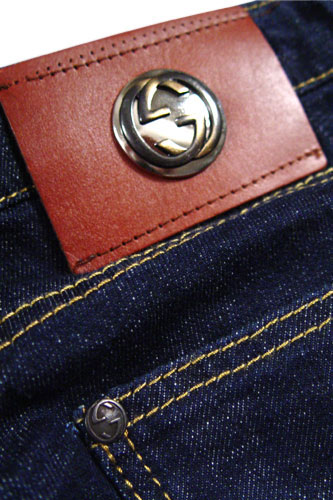 Mens Designer Clothes | GUCCI Mens Classic Blue Denim Jeans #47