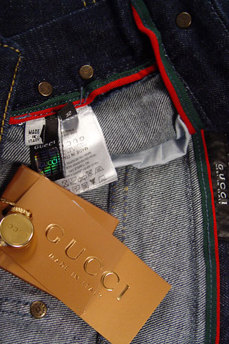 Mens Designer Clothes | GUCCI Mens Classic Blue Denim Jeans #47