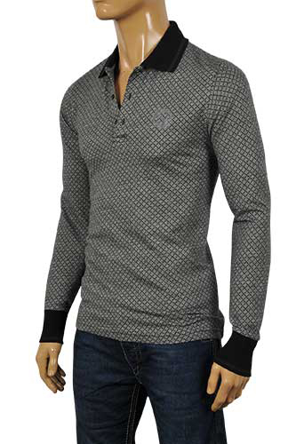 Mens Designer Clothes | GUCCI Men's Long Sleeve Polo Shirt #279