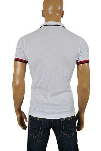 Mens Designer Clothes | GUCCI Menâ??s Cotton Polo Shirt In White #293