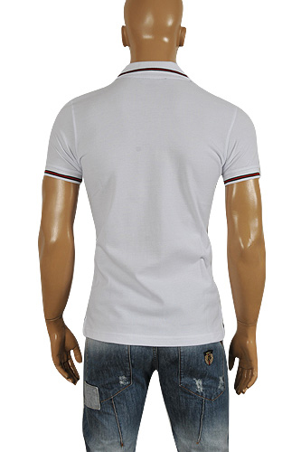 Mens Designer Clothes | GUCCI Menâ??s Cotton Polo Shirt In White #294