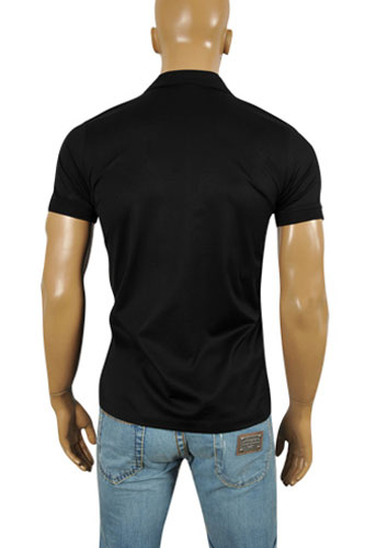 Mens Designer Clothes | GUCCI Menâ??s Cotton Polo Shirt In Black #296