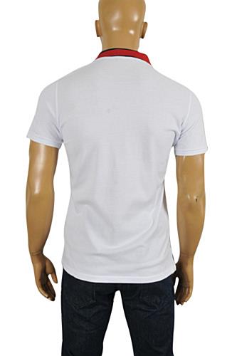 Mens Designer Clothes | GUCCI Menâ??s Cotton Polo Shirt In White 316