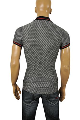 Mens Designer Clothes | GUCCI Menâ??s Cotton Polo Shirt In Gray #320