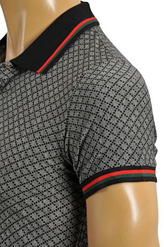 Mens Designer Clothes | GUCCI Menâ??s Cotton Polo Shirt In Gray #320