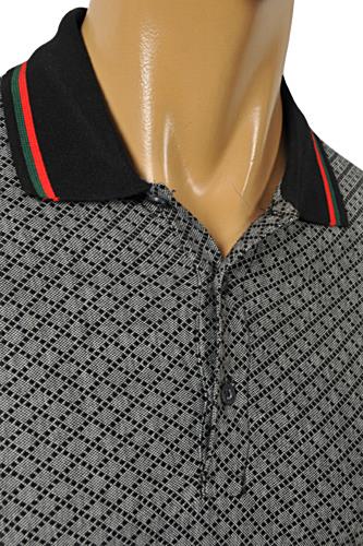 Mens Designer Clothes | GUCCI Menâ??s Cotton Polo Shirt In Gray #320